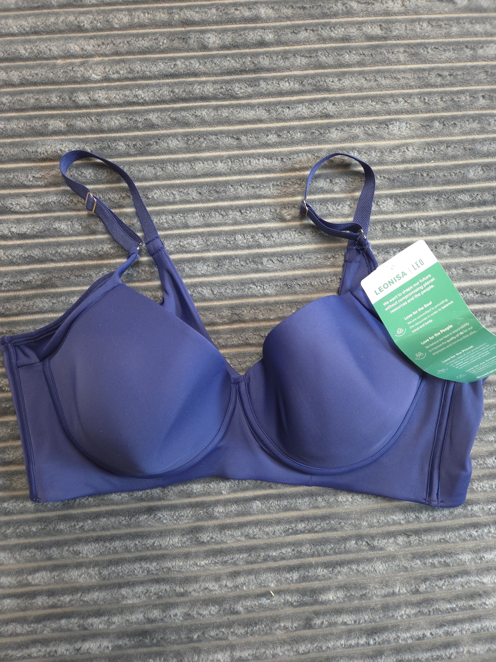 Leonisa Seamless Underwire Bra in Deep Blue